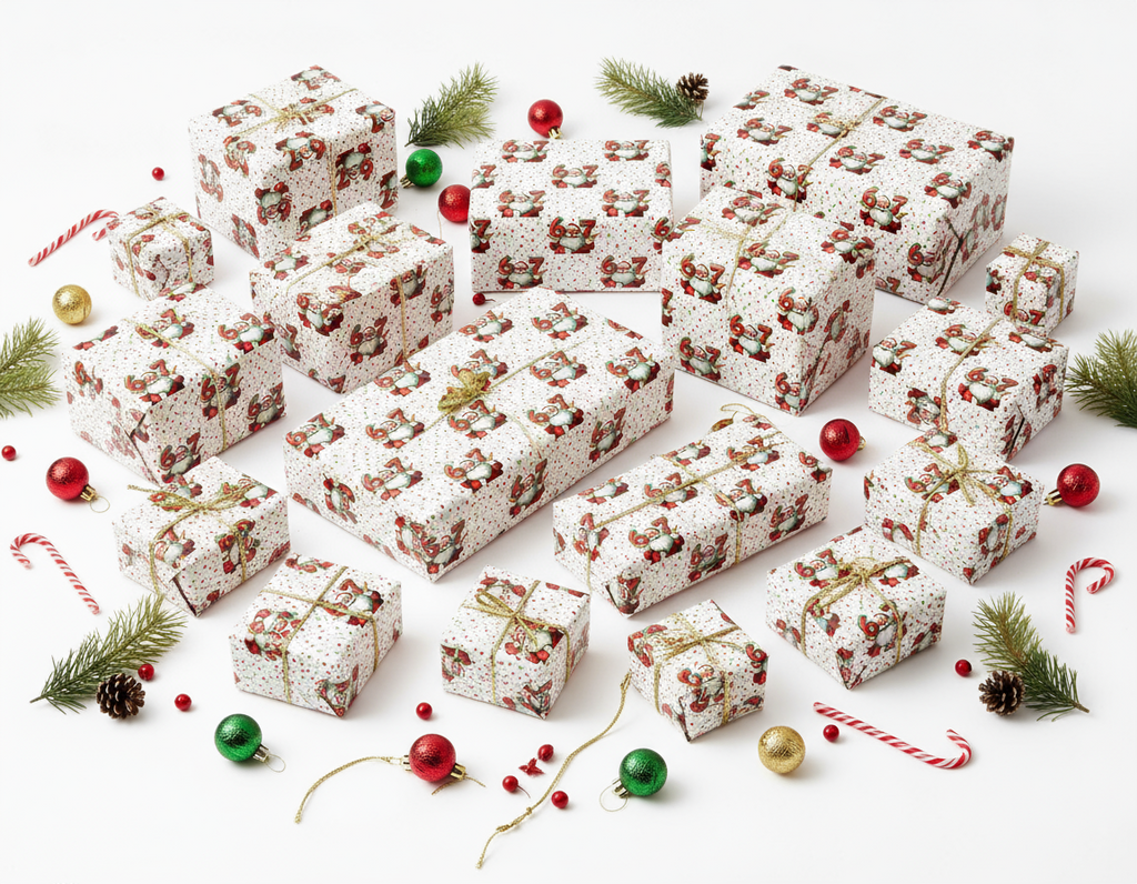 67 Wrapping Paper SUPER BOX — 20 Pre-Cut Sheets (Same as 5 Full Rolls)