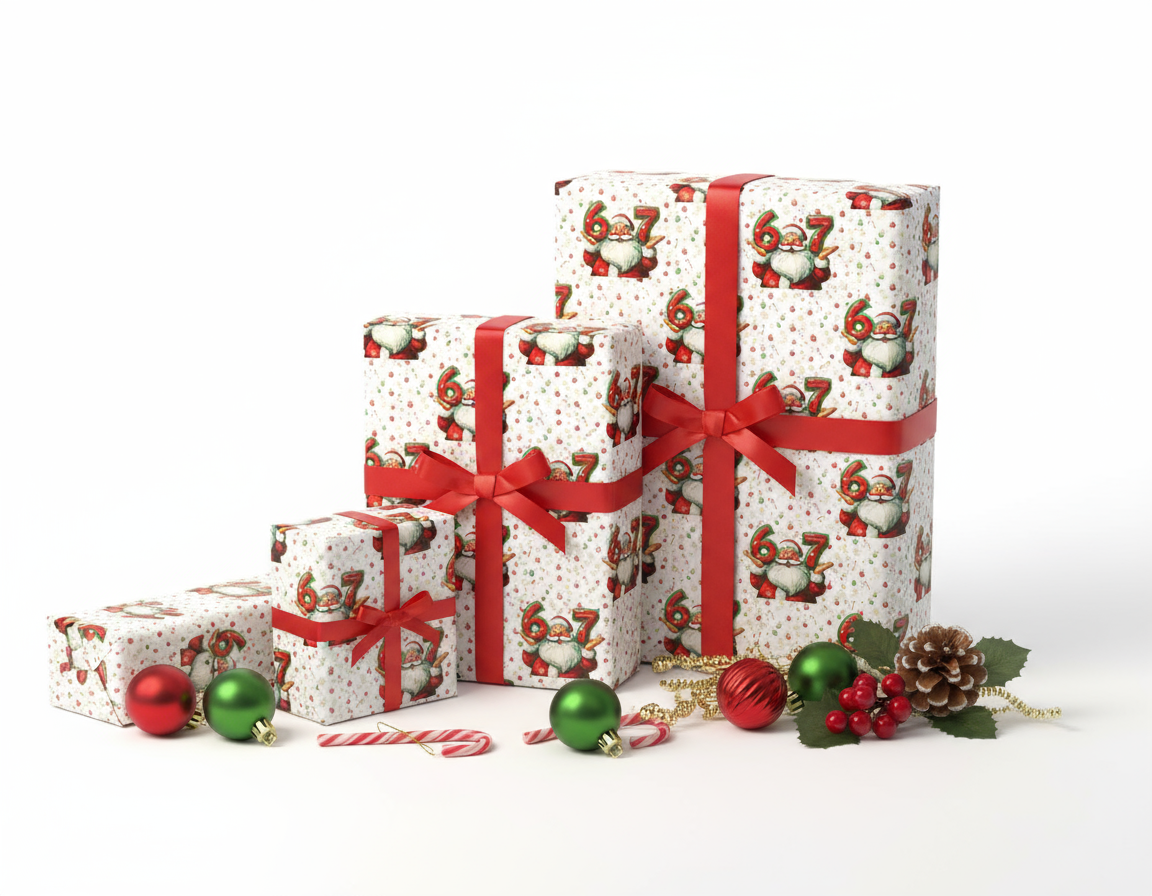 67 Wrapping Paper – 4-Sheet Pre-Cut Pack (Same as 1 Roll)